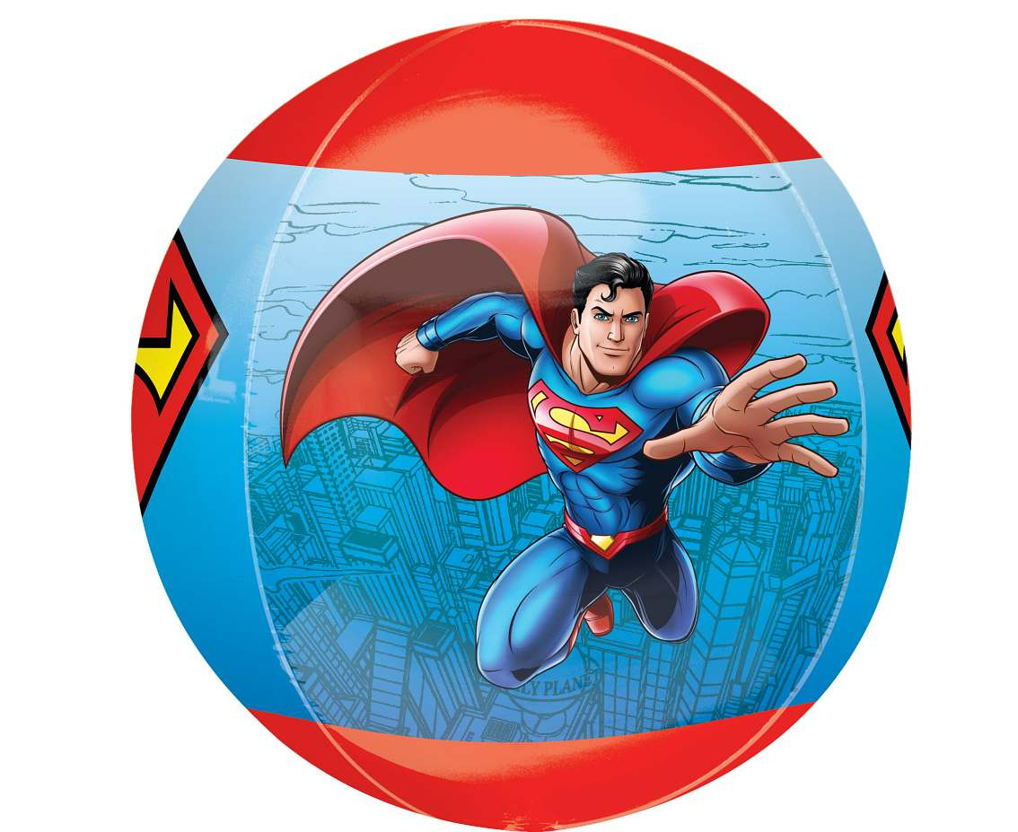 Foil balloon ORBZ 15" Superman EOL